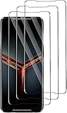 QJOY Für Asus ROG Phone 2 Panzerglas Schutzfolie, [3 Stück] Panzerglasfolie, Bildschirmschutzfolie 9H Festigkeit, Anti-Kratzen, Anti-Öl, Anti-Bläschen für Asus ROG Phone 2
