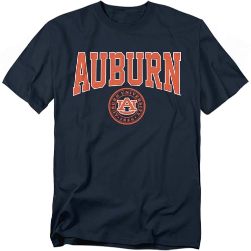 LOGOVISION Auburn University Collegiate Seal Unisex Adult T Shirt Navy Large