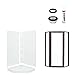 Sterling Plumbing 7204-2275DR Intrigue Vikrell 39-In X 79.125-In Alcove Shower Wall And Base Kit, Deep Bronze