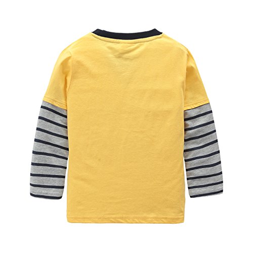 HowJoJo Boys Long Sleeve Cotton T-Shirts Monster Truck Shirt Graphic Tees3