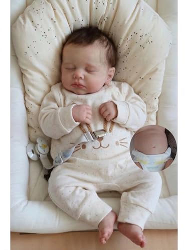 Muñeca bebé realista de vinilo 50 cm para niños 3+ miniatura 1
