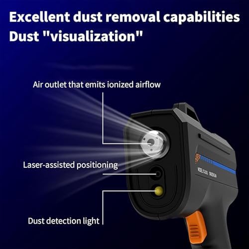 Handheld Antistatic Ionizing Air Gun - Industrial Static Eliminator, Pulse Type for Electronics Repair & Maintenance, Effective Static Control Tool