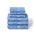 Caleffi Set Asciugamani Bagno con Ospite 6 Pz – Composto da 3x Asciugamano Viso 55x100 cm + 3x Asciugamano Bidet 40x60 cm – Cotone 100% Morbido e Ultra Assorbente – Doccia, Viso e Ospitalità Set Bagno