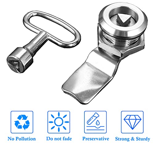 Litensch Verriegelung des Stromzählerkastens Gaszählerkastenschloss Briefkastenschloss Schaltschrank Schloss mit Dreieckschlüssel, Nockenschloss mit Gewinde, Schrank, Schublade, Möbelschloss