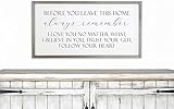 PotteLove Before You Leave This Home Sign, Always Remember Sign, Farmhouse Sign, Graduation Gift, 12...
