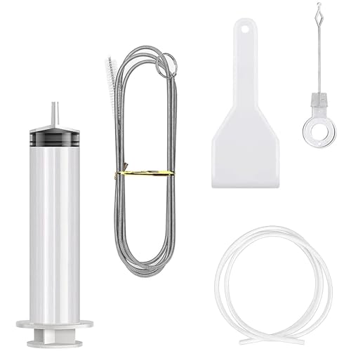 LPMXYW 5 PCS Fridge Drain Hole Cleaning Tool Fridge Cleaning Kit Reusable Refrigerator Drain Dredging Tool Kit Refrigerator Drain Hole Cleaning Tool Kit Fridge Cleaning Syringe Drain Pipe Cleaning