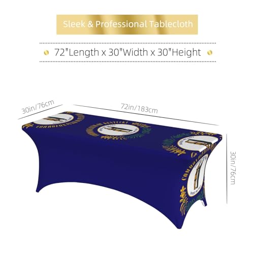 Nappe extensible Kentucky lavable en machine pour table 1,8 m - 7