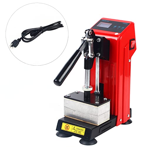 Manual Heat Press Machine With Lcd Controller 2X5 Inch 400W Dual Heating Plates 1100Lbs Pressure Portable Mini Extracter Hot Presser #TOP5