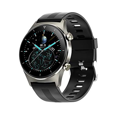 Relógio Inteligente Unissex Smartwatch À Prova D' Água MELANDA IP68 Coração Pressão Arterial Taxa Múltipla Esporte Pulseira Silicone (Preto-Cinza)