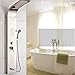 XZZPT-Shower Set di doccette per Doccia a Schermo Piatto in Acciaio Inossidabile Spazzolato con Doccia Protezione dell'Acqua Calda e Fredda Multifunzione Vasca da Bagno Doccia Miscelatore