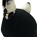 Cozy Winter Helmet Cover for Ski and Snowboard Enthusiasts, Black Kitten