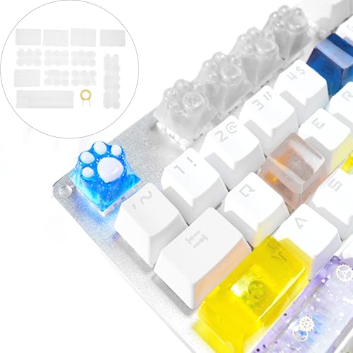 Moule en silicone pour clavier mécanique résine époxy kit DIY 7 pièces
