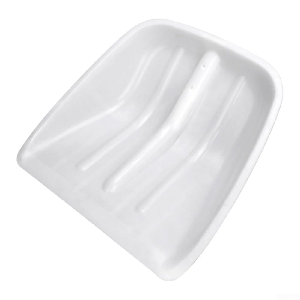 Pala da neve in plastica resistente con bordo arrotondato sicuro per raschiare il ghiaccio, strumento manuale portatile leggero adatto per la pulizia del vialetto di pollame distribuzione di mangimi e