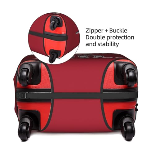 Image of Custom Tampa Bay Luggage Cover Personalized Football Style Suitcase Cover with Name Number Customized Washable Elastic Sports Travel Suitcase Protector for Business Vacation Gifts