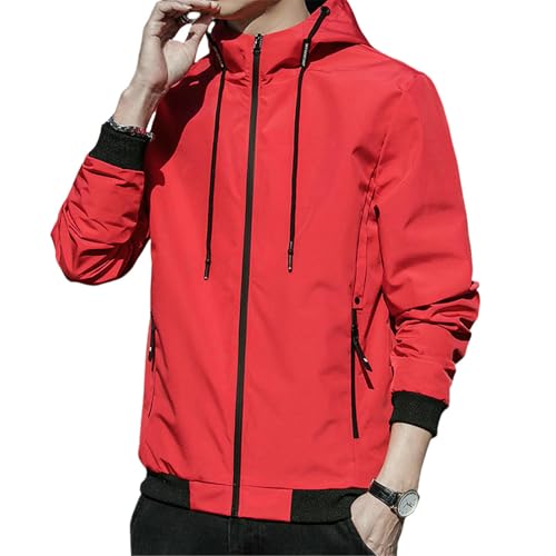 Chaqueta casual con capucha para adolescentes ideal para primavera al aire libre