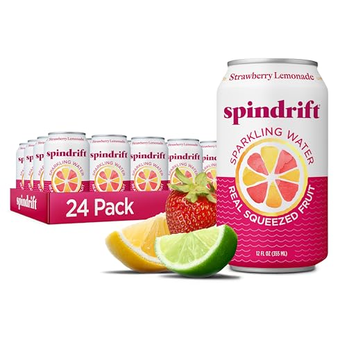 Image of Spindrift Strawberry Lemonade Can 12 Ounce (Pack of 24)