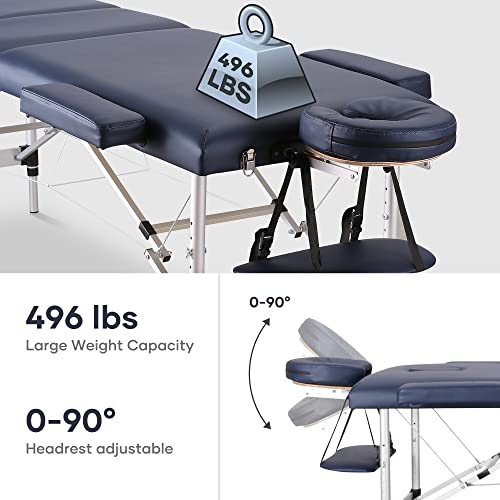 image for CHRUN Massage Table Portable Massage Bed Lash Spa Tattoo Bed Esthetici