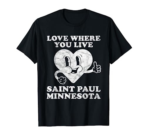 Retro Vintage Saint Paul Minnesota Amante Camiseta