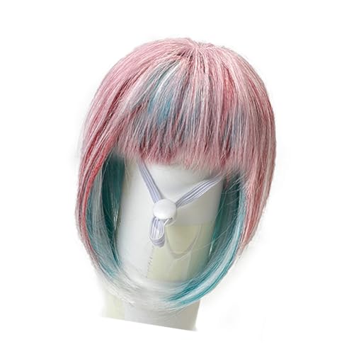 クリーチャーカラフルなヘッドピース小型犬と猫用ファイバーペット衣装かつら誕生日パーティーホリデーペットウィッグ小型犬猫用