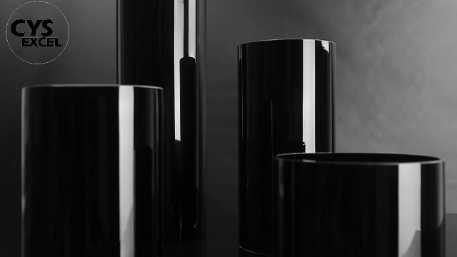 Amazon.com: CYS Excel Black Glass Cylinder Vase (H:16