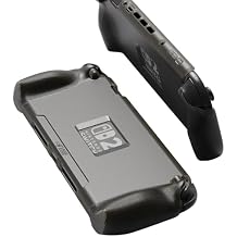 Savage Raven by Skull & Co. StandGrip for Nintendo Switch 2 A Soft Protective Case with Textured Grips Full Protection and Stand, Shock-Absorption Non-Slip and Anti-Scratch Cover - Smoky Black