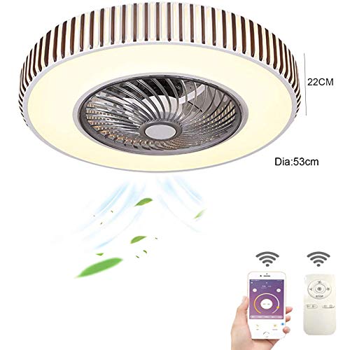 Plafond LED avec ventilateur de vitesse réglable contrôle application - 4