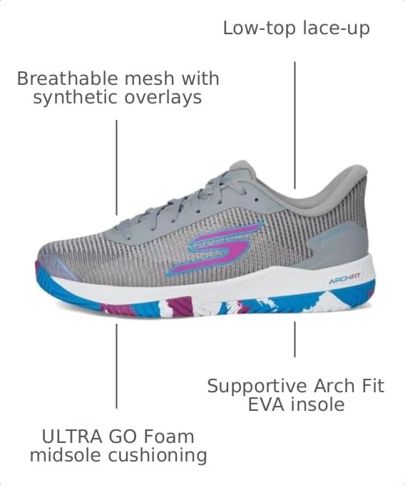 Image of Skechers Womens Pickleball Viper Court Pro 2.0 Sneaker