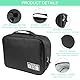Chiluxendo Kabel Organizer Tasche, Reise Kabeltasche, Ladekabel Aufbewahrung, Kabelaufbewahrung, Elektronik Tasche, Taschen Elektronikzubehör Reisetasche, für Powerbank,Akku,Karte,Handy (Schwarz)