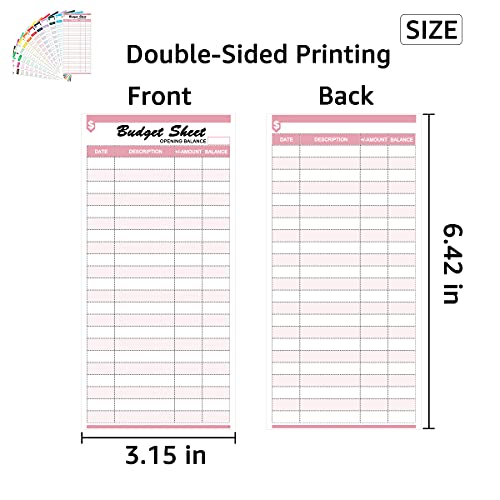 120 Pieces Expense Tracker Budget Sheets Money Trackers For Cash Budget Binder Envelopes Inserts And Budget Planner(6.42 X 3.15 Inches) (Multicolored) #TOP1