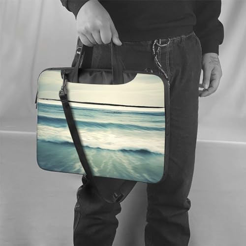 Bolso de hombro para laptop con diseño oceánico miniatura 2