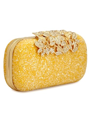 Image of TOOBA Women's Clutch, Metallic Yellow