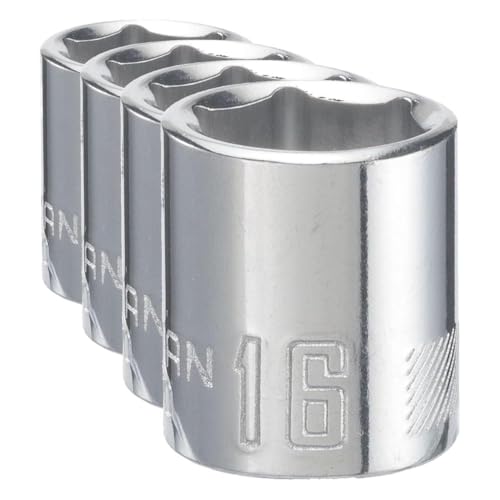 Image of CRAFTSMAN Shallow Socket, Metric, 3 /8-Inch Drive, 16mm, 6-Point (CMMT43570) (Pack of 4)