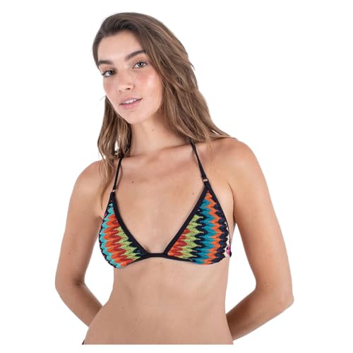 Haut de bikini femme Hurley Tri en tricot à chevrons extensible