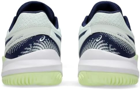 ASICS Kid's Gel-Resolution 9 Grade School Tennis Shoe, 7, Pale Mint/Blue Expanse | Image 4