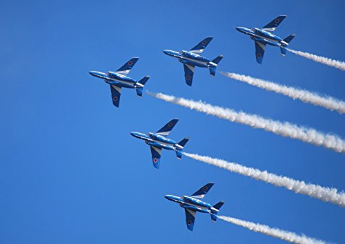 Amazon.co.jp: 絵画風 壁紙ポスター キャラクロ: ブルーインパルス