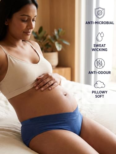 Image of Inner Sense Organic Cotton Bamboo Maternity Panties After Delivery