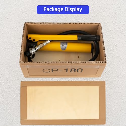 Image of CP-180 Hydraulic Hand Power Pump - Portable with 8500psi Max Pressure Output, Compatible with Jack, Cutter, Puncher and Other Hydraulic Tools