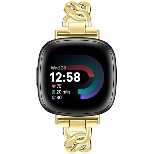 Bracelet Fitbit Sense 2 doré pour femme idéal pour le bureau et les soirées