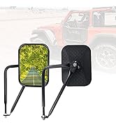 For Jeep Accessories Rear View Mirror Square Door Off Quick Release Side Doorless Mirrors Compati...