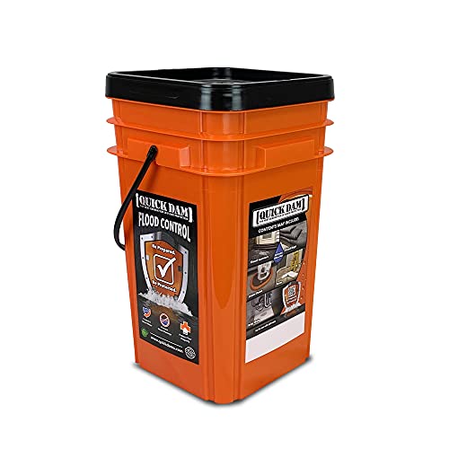 Image of Quick Dam WUGG4-25 Indoor Water Dams, 25-Pack, 4 ft Each, Orange | absorbs up to 1.8 gallons of water-based fluids