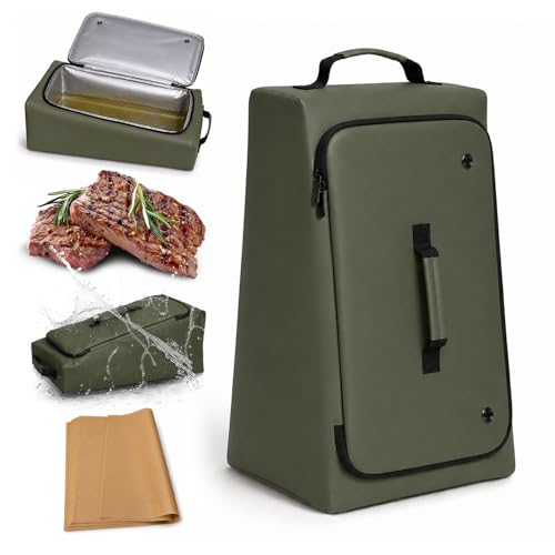 Image of BBQ Blanket for Resting Meat, 270 Opening Leak-Proof Insulated Meat Resting Bag with Butcher Paper, BBQ Brisket Blanket for Pork Shoulder /Steak /Turkey, Smoker Grilling Accessories Gifts for Men /Dad