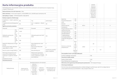 Beko B7RCNE595ZXPW Autonome Grand réfrigérateur - Réfrigérateurs-congélateurs autonomes - Réfrigérateurs-congélateurs (551 L net), NoFrost, AeroFlow, Multizone (congélateur ou réfrigérateur),