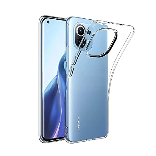 Image of Amazon Brand - Solimo Basic Case for Mi 11 Lite (Silicone Clear)