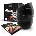 Produktbild DREIBERG® Müslischalen 4er Set inkl. Rezeptbuch | 1000ml | Bowl Schüsseln aus RPET | Suppenschüssel | Dessertschalen | Salatschüsseln | Camping Geschirr