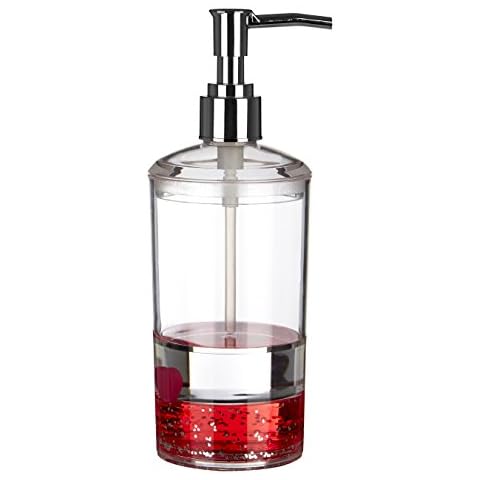 Premier Housewares Acrylic Soap Dispenser with Hearts Cover