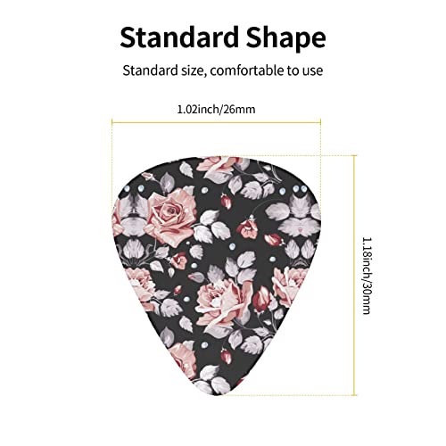 Médiators Guitare 12-Pack Médiators Fleur Rose Pour Guitare Électrique Guitare Acoustique Diverses Guitares - Les Beatles, Paul McCartney, John Lennon, RIngo Starr, George Harrison Médiators Guitare 12-Pack Médiators Fleur Rose Pour Guitare Électrique Guitare Acoustique Diverses Guitares – Image 4