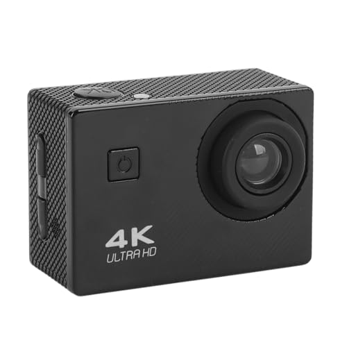 Action Camera 4K, HD Wide Angle Pocket Camera with 2 Inch IPS Screen, Versatile Small Wearable Video Camcorder Anti Shake with Components for Cycling