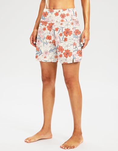 Image of G Gradual Women's 7 inch Long Swim Board Shorts High Waisted Quick Dry Beach Swimming Shorts for Women with Liner Pockets