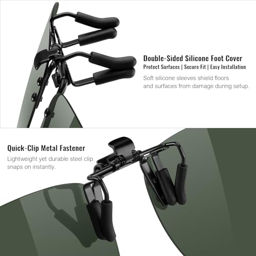 Image of MERRY'S Polarized Clip on Sunglasses Flip Up Metal Clip Attachments for Prescription Glasses