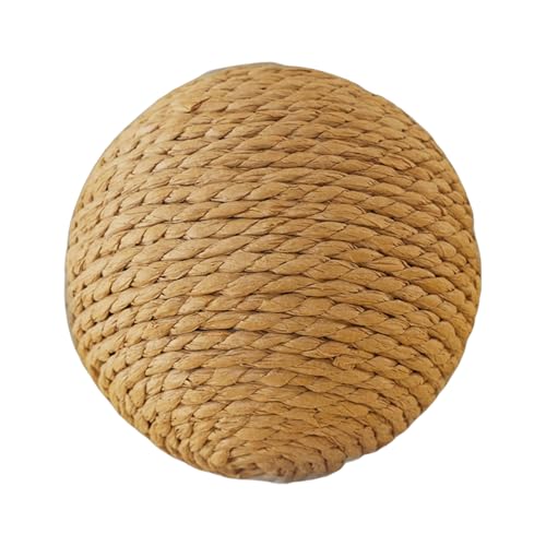 Cat-sisalball, boule à gratter de sisal naturel | Stratchs de chaton avec son - jouet interactif de balle à gratter pour les chats, grosse balle pour animaux...